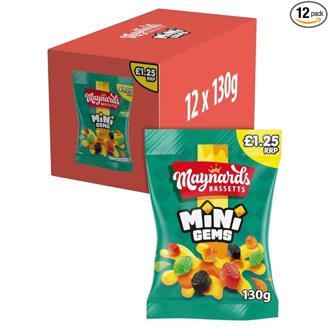 Maynard Bassetts Mini Gems 12x130g
