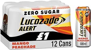 Lucozade Alert Peachade 12x500ml