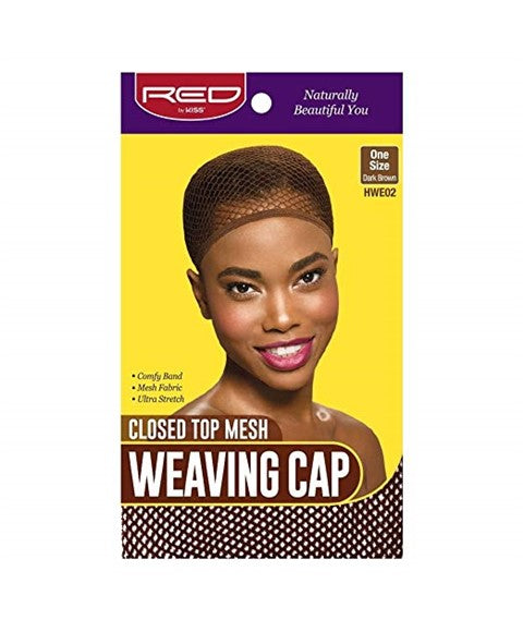CLOSED TOP MESH WEAVING CAP DARK BROWN HWE02 One Size Extensions Accessories Asetena Pa
