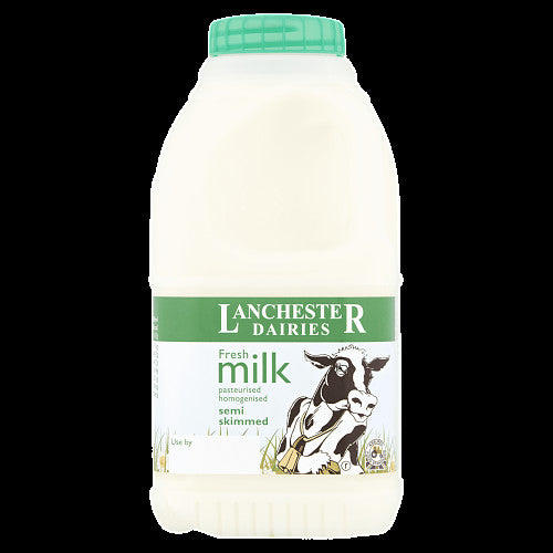 Lanchester Dairies Fresh Milk Semi Skimmed 500ml 500ml × 1