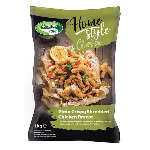 Meadow Vale Home Style Crispy Shredded Chicken Breast 1kg 1Kg × 4