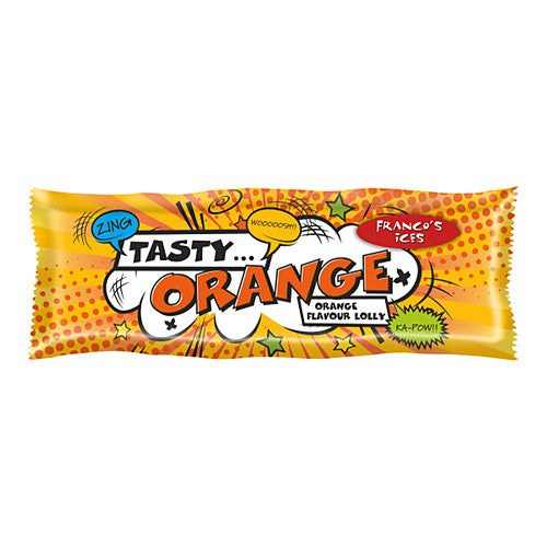 Franco's Ices Tasty Orange Flavour Lolly 70ml 70ml × 30 × 1