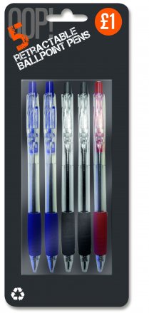 Retractable Pens 6x5's