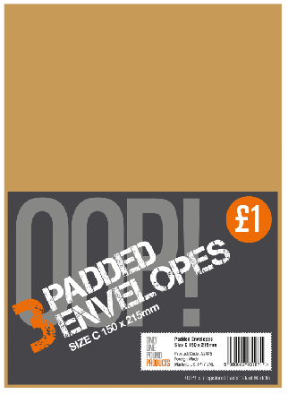 Padded Envelopes C 6x6's