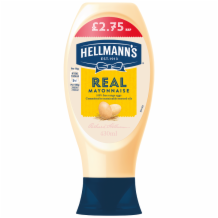 Hellmanns Real Mayonnaise Squeezy 8x430ml