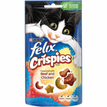 Felix Crispies Beef & Chicken 8x45g