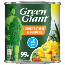 Green Giant Sweetcorn & Peppers 12x340g