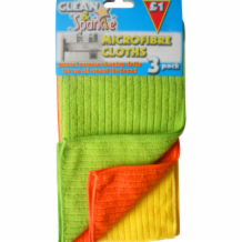 Clean&sparkle Micro Fibre Cloths 5x3's