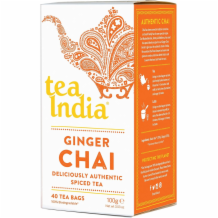 Tea India Ginger Chai Tea Bags 4x40's
