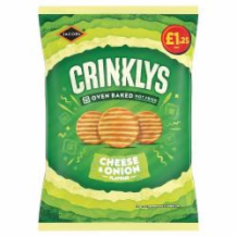 Jacobs Mini Crinklys Cheese & Onion 15x90g