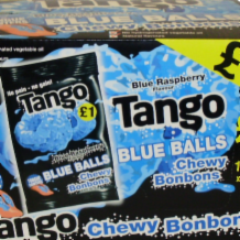 Tango Blue Raspberry Chewy Bonbons 12x100g
