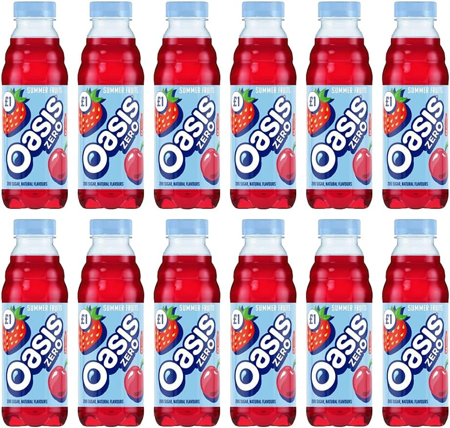 Oasis Summer Fruits Zero 12x500ml