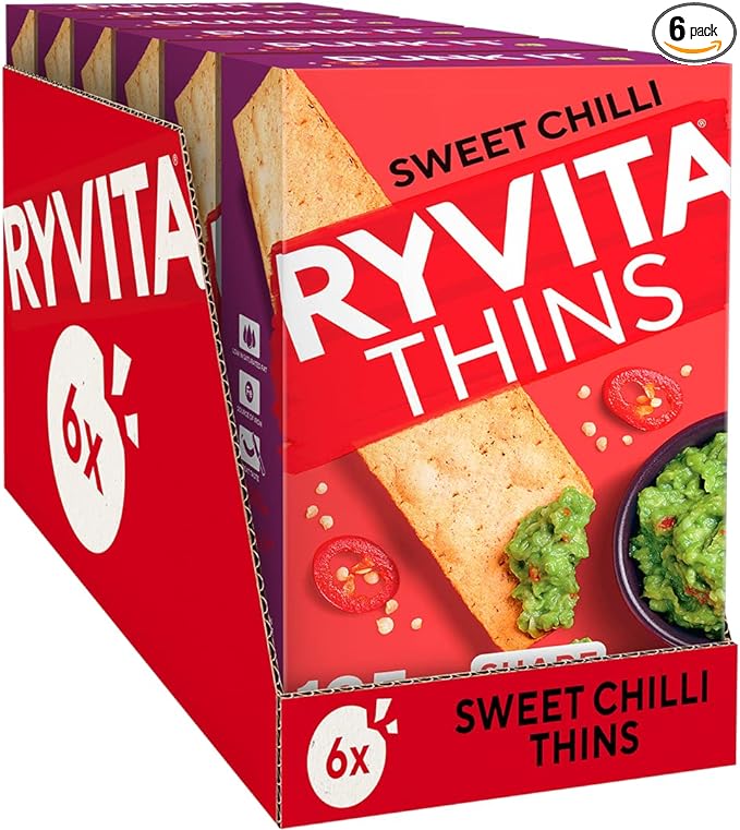 Ryvita Thins Sweet Chilli 6x125g