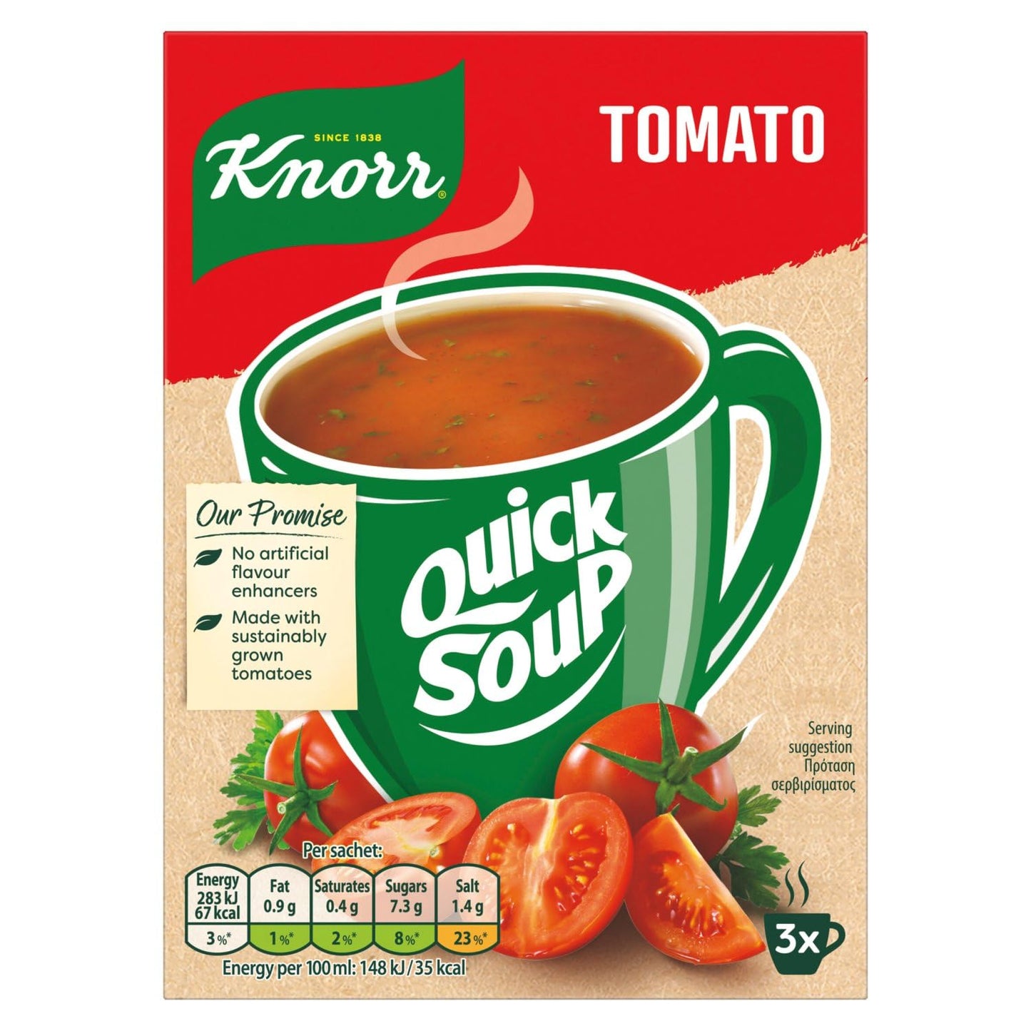 Knorr Quicksoup Tomato 12x60g