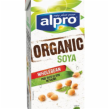 Alpro Organic Unsweetened Soya Drink 8x1ltr