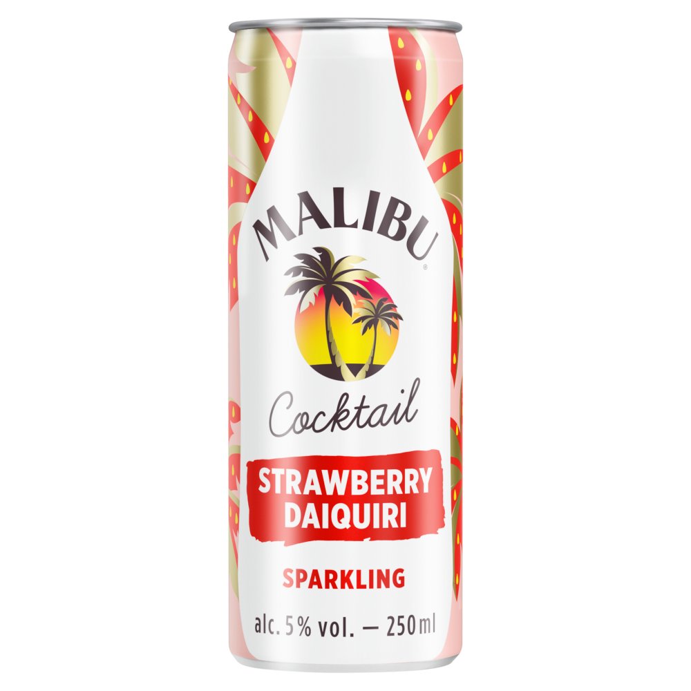 Malibu Cocktail Strawberry Daiquiri Sparkling 250ml 250ml × 12 × 1
