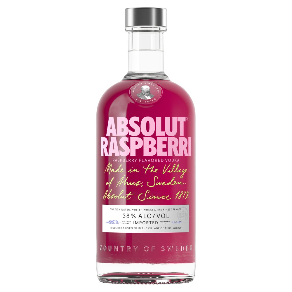 Absolut Raspberri Raspberry Flavoured Vodka 70cl 70Cl × 6