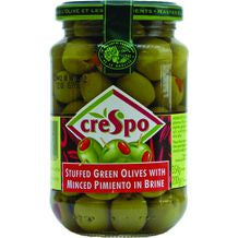Crespo Green Olives Stuffed With Pimento 8x354g