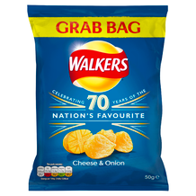 Walkers Cheese & Onion Grab Bag 32x45g C