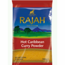 Rajah Hot Caribbean Curry Powder 10x100g