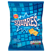 Walkers Squares Salt & Vinegar 32x27.5g C