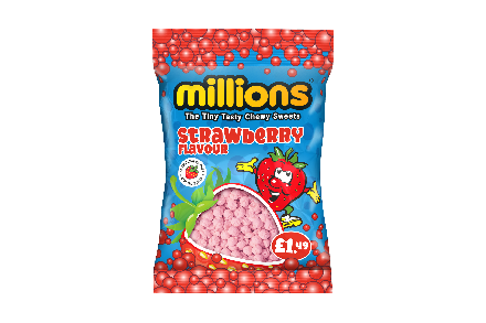 Millions Strawberry Bags 12x110g