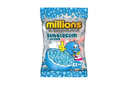 Millions Bubblegum Bags 12x110g