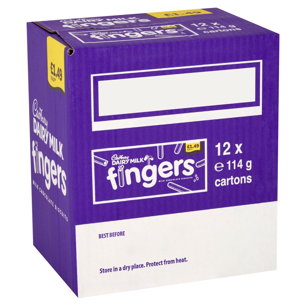 Cad Dairy Milk Fingers Chocolate Biscuits 114g