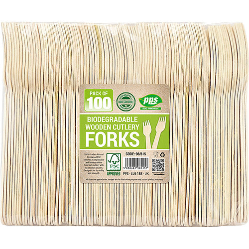 Pps Wooden Fork 100s × 10