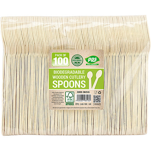 Pps Wooden Spoon 100s × 1