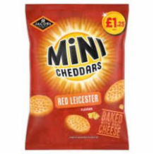 Jacobs Mini Cheddars Red Leicester 15x90g