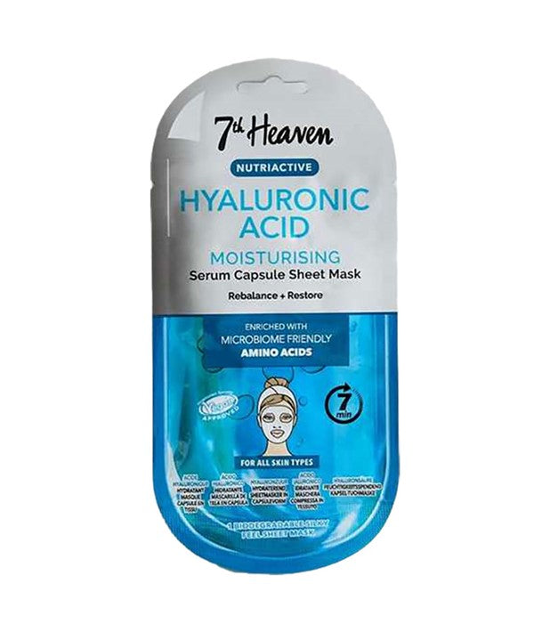 7TH HEAVEN NUTRIACTIVE HYALURONIC ACID SERUM CAPSULE SHEET MASK 1 Sheet Mask Skin Wash Asetena Pa