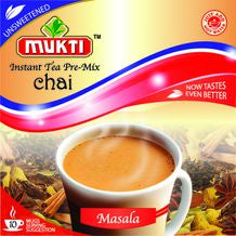 Mukti Instant Pre Mix Unsweetned Masala Chai 5x10's