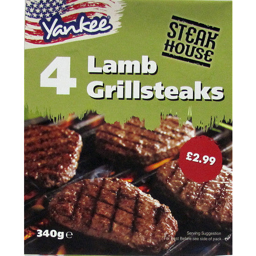 Yankee Steakhouse Lamb Grillsteaks PM £2.99 340g × 8