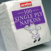 Caroline White Napkin 100x30cm