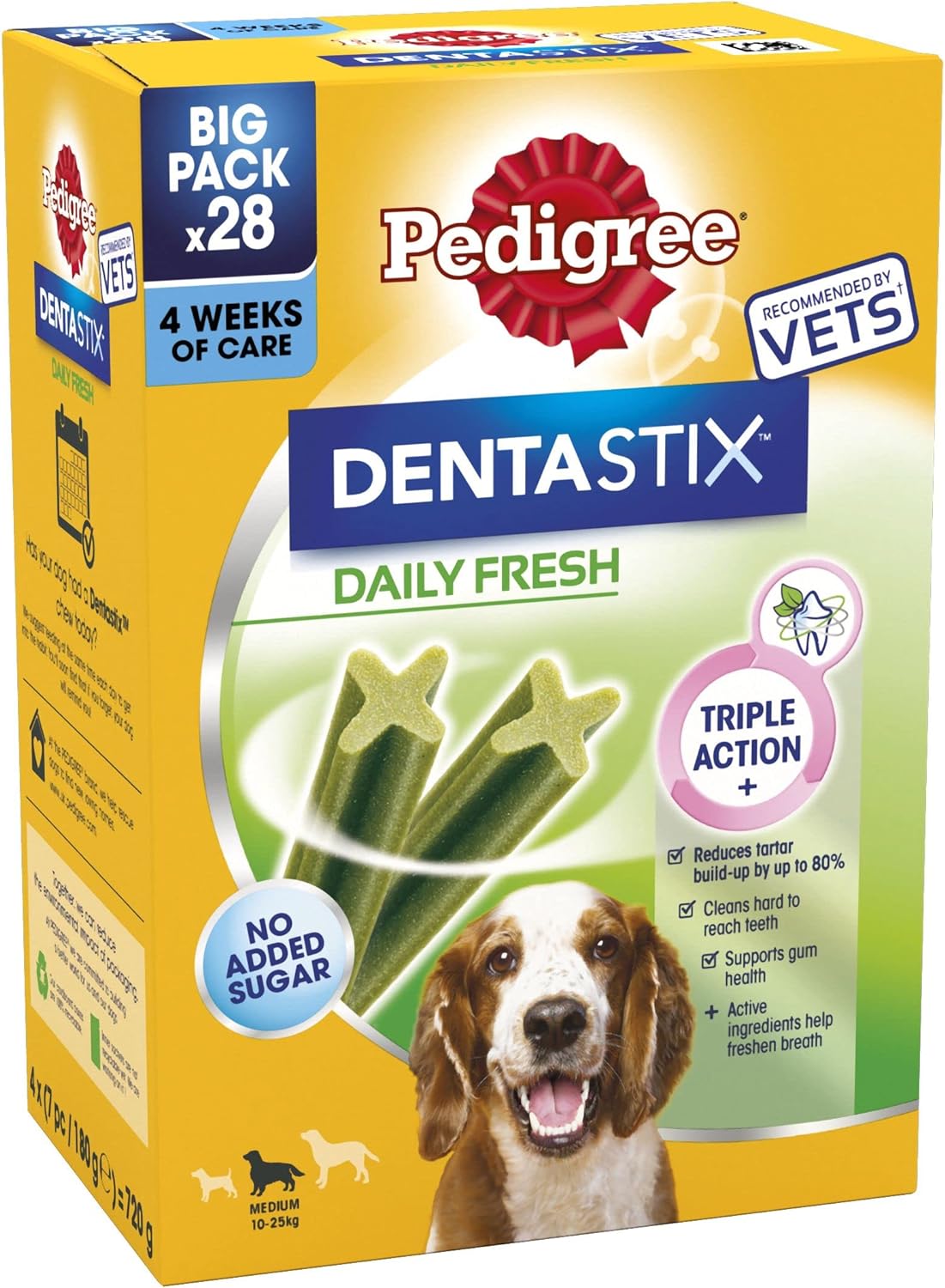 Pedigree Dentastix Dental Chews Medium Dog Stick 14x128g