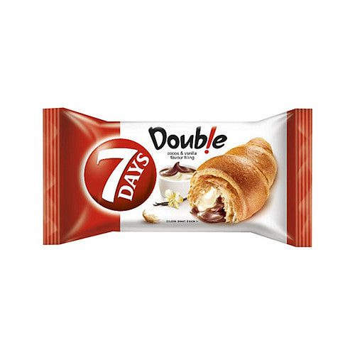 7 Days Croissant Double Max Cocoa Flavoured & Vanilla Flavour Fillings 80g T80g × 1