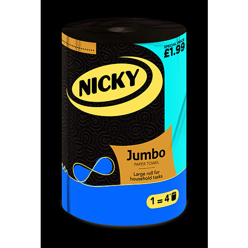 Nicky Jumbo Paper Towel Sgl × 12 × 1