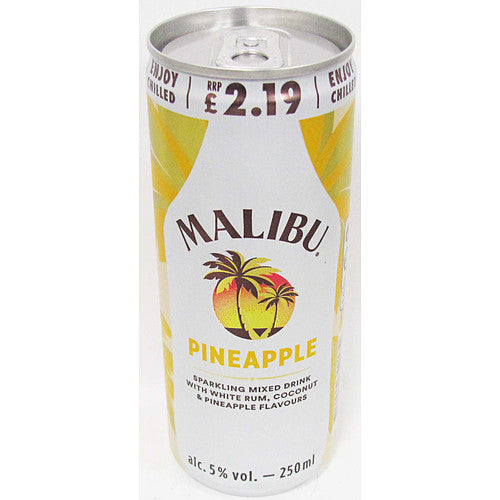 Malibu Cocktail Strawberry Daiquiri Sparkling 250ml 25Cl × 12 × 1