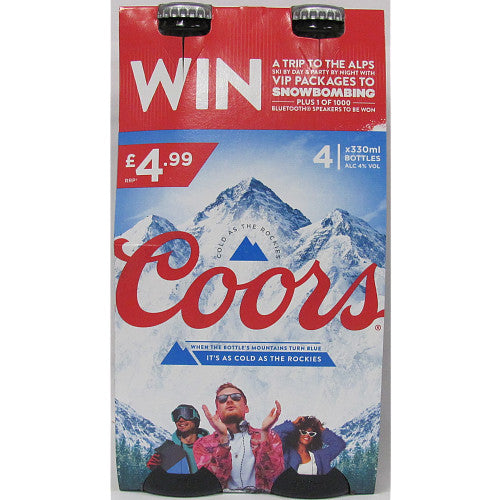 Coors 4 Pack PM £4.99 330ml Nrb × 6 × 1