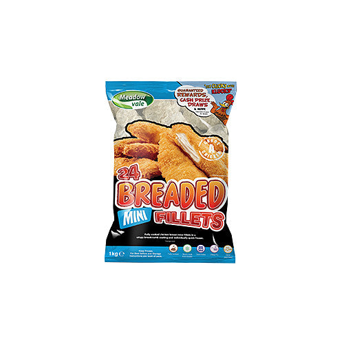 Meadowvale Breaded Chicken Mini Fillets 1Kg × 1