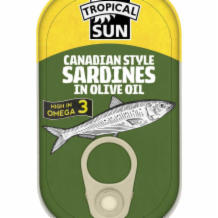 Tropical Sun Canadian Sardines In Olive Oil 12x106g