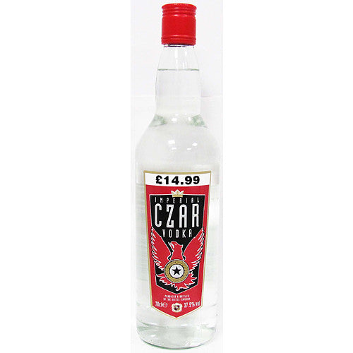 Imperial Czar Vodka PM £14.99 37.5% 70Cl × 6