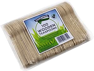 Caterpack Enviro Wooden Teaspoons 1x4.25"