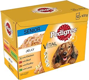 Pedigree Senior Dog Pouches In Jelly 4x100g