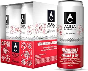 Aqua Sparkling Strawberry & Elderflower 24x330ml