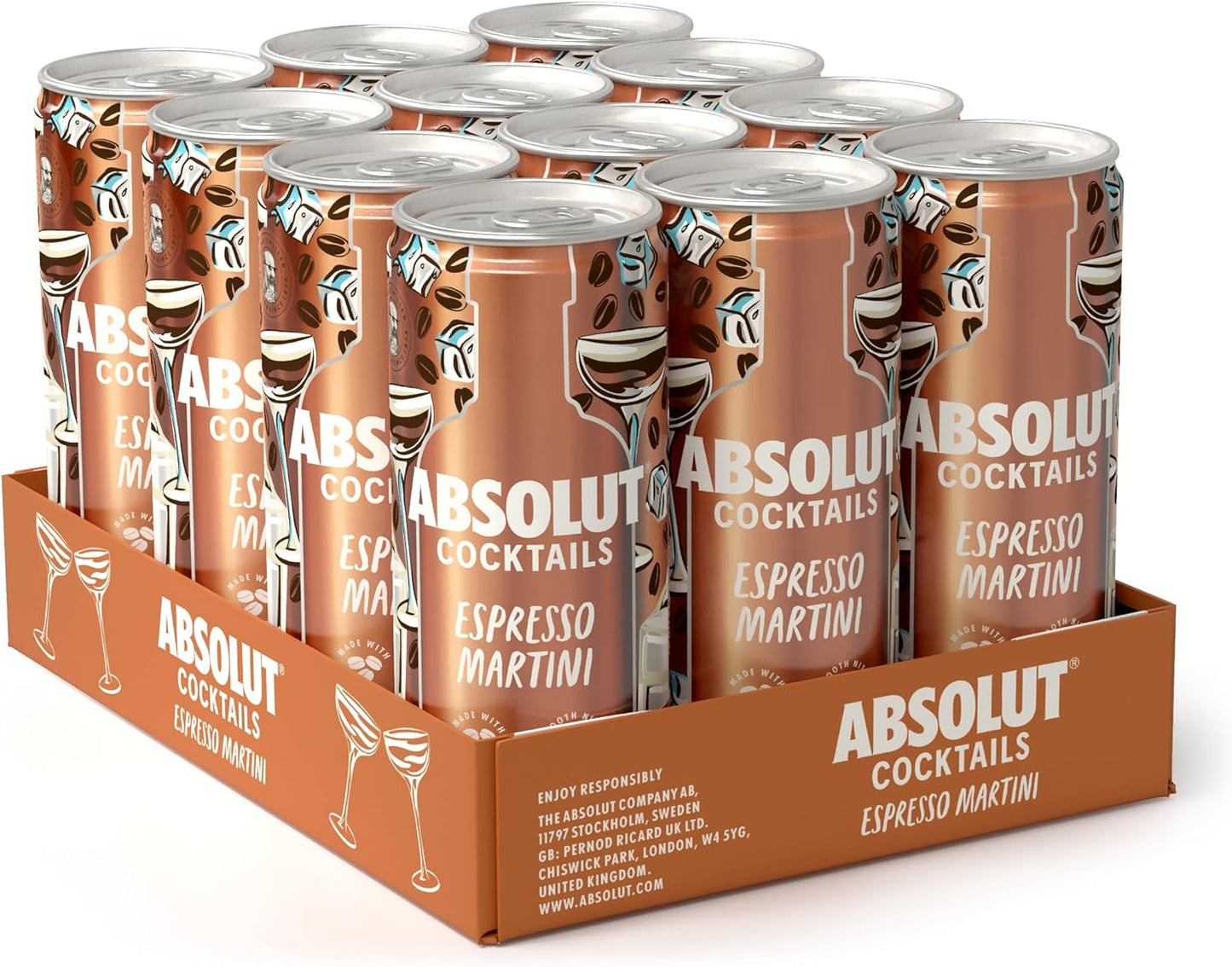 Absolut Espresso Martini 12x250ml