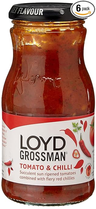 Loyd Grossman Pasta Sauce Tomato & Chilli 6x350g