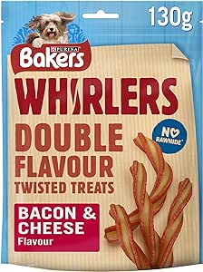 Bakers Whirlers Bacon&cheese 6x130g