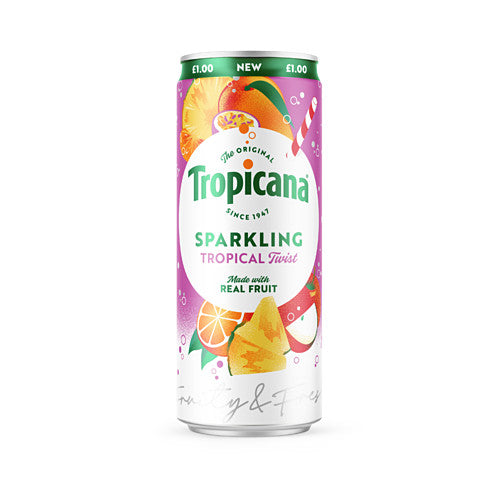 Tropicana The Original Sparkling Tropical Twist 250ml 250ml × 12 × 1